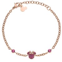 Bracciale Disney Bambino DISNEY PREZIOSI PER BAMBINI IN ACCIAIO MINNIE in Acciaio Cubic Zirconia B600589PRPL-B.CS